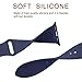 ATUP Sport Band Compatible with Apple Watch Band 38mm 40mm 42mm 44mm Women Men, Soft Silicone Replacement Bands for iWatch Apple Watch Series 4, Series 3, Series 2, Series 1 (Navy Blue, 38mm/40mm-S/M)