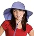 Sun Blocker Women's Safari Sun Hat with Neck Flap Large Brim Packable Summer Beach Fishing Cap