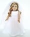 DollsHobbiesNmore Wedding Gown Compatible with American Girl Dolls-18 Inch Doll Clothes for American Girl Dolls