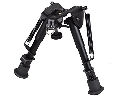 Tactical Bipod Sale,Swingga 6"-9" Tactical Pivot Bipod [Sling Swivel Stud Mount] Ajustable Spring Return [Best Hunting Bipod] For Shooting Airsoft Rifle Gun Sniper