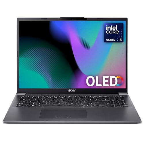 Acer Aspire 16 NX.J5LEK.003 Laptop Intel Core Ultra 5 125H 40,6 cm [16] WUXGA+ 16 GB LPDDR5x-SDRAM 512 GB SSD Wi-Fi 6E [802.11ax] Windows 11 Home Grau (16 Zoll Aspire 16 Ultra 5