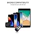 AUKEY Car Charger with 24W/4.8A Dual-Port & Aluminum Alloy Finish for iPhone Xs/XS Max/XR/X/8, iPad Pro/Air 2/Mini, Samsung Galaxy Note9 and More