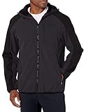 Reebok Men's Soft Woven Jacket, Charcoal/Black, L