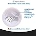 Aquatic Experts 4 inch Ring Filter Socks 200 Micron, Filter Socks for Saltwater Aquarium, Sump Filter Sock, Felt Aquarium Socks, Reef Filter Sock (2 Pack, 4