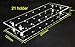 meizhouer 21 Hole Acrylic Cake Pop Clear Stand Decoration Lollipop Decorating Display Transparent Plastic Board Holder Base Shelf