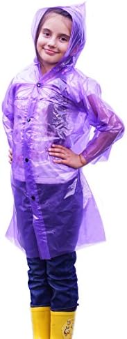 Helen Company Nice Kids Rain Poncho With Hood and Sleeves. Set Of 3 Pcs.