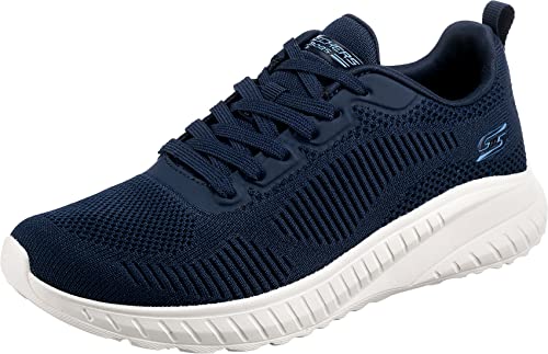 Bobs Squad Chaos Face Off, Zapatillas de Deporte Mujer, Navy Engineered Knit, 36 EU
