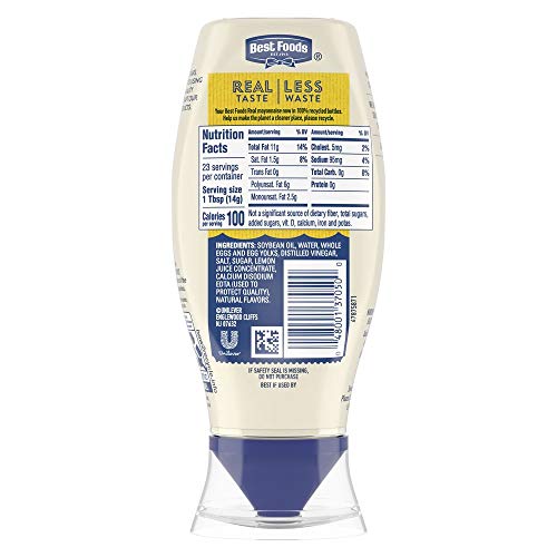 Best Foods Real Mayonnaise Squeeze Bottle Made from 100 Recycled