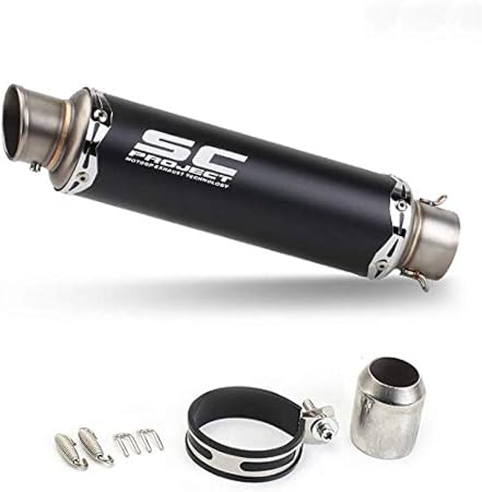 Amazon バイクサイレンサー スリップオンマフラー 50 8mm 汎用 オートバイ スリップオン 車 バイク