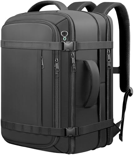 backpack for bus travel 9x16x20 Amazon.com: tazbuzo Travel Backpack For Men, Extra Large 50L Flight  Approved Carry on Backpack, Expandable Waterproof Business Suitcase Daypack  Big Bag Fits 18.4 Inch Laptop, Black : Electronics
