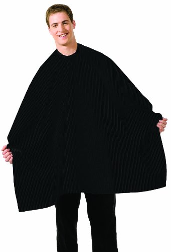 Betty Dain Seersucker Barber Cutting Cape, Solid Black