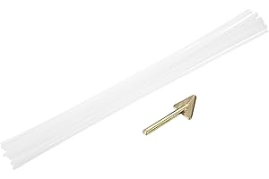MECCANIXITY 20 Pcs White Plastic Welding Rods 5mm x 500mm PE Double Strands Ribbon Welding Strip with Smoothing Tools for Rep