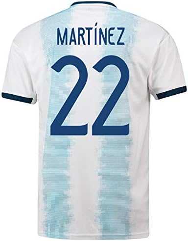 Martinez #22 Argentina Men's Home Soccer Jersey 2019/20