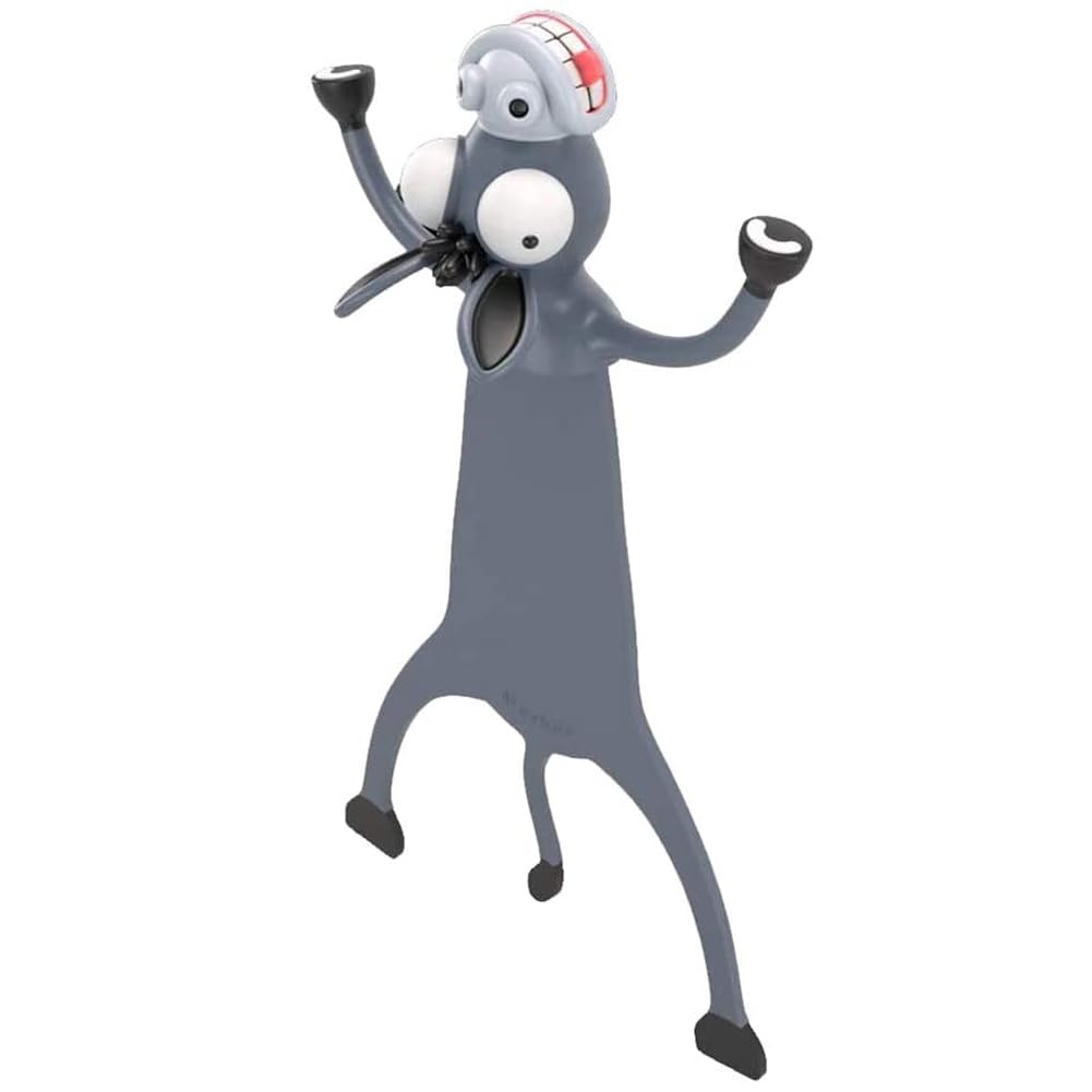 Lovely Bookmarks, KOSTOO Funny 3D Cartoon Bookmark Animals Reading Bookmarks for Students Office Stationery Creative Gift Ideal for Boys Girls (Donkey)