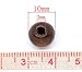 Souarts Coffee Ball Shape Wood Wooden Loose Beads for DIY Jewelry Making 10mm Pack of 200pcs