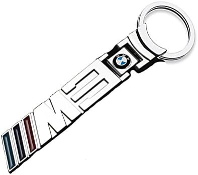 tcshamo M3 M5 Power Car Auto Logo Key Chain Key Ring Metal Keyrings Pendent Gift for BMW M-Series (M3)