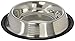 Maslow Dog Bowl with Ridges, Stainless Steel, Non-Skid, 2-Cup