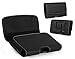 Microsoft Lumia 640 XL Premium Leather Pouch Carrying Case with Belt Clip , Belt Loops Holster (Plus Size For Microsoft Lumia 640 XL Perfect Fits with Silicone Case or Snap on Case,Bumber Case, Thin Protective Case On It)-Black