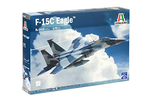 ITALERI 1415S - 1:72 F-15C Eagle , Modellbau, Bausatz, Standmodellbau, Basteln, Hobby, Kleben, Plastikbausatz, detailgetreu, Unlackiert
