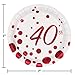 Creative Converting 8 Count 40th Anniversary Paper Dessert Plates, 7