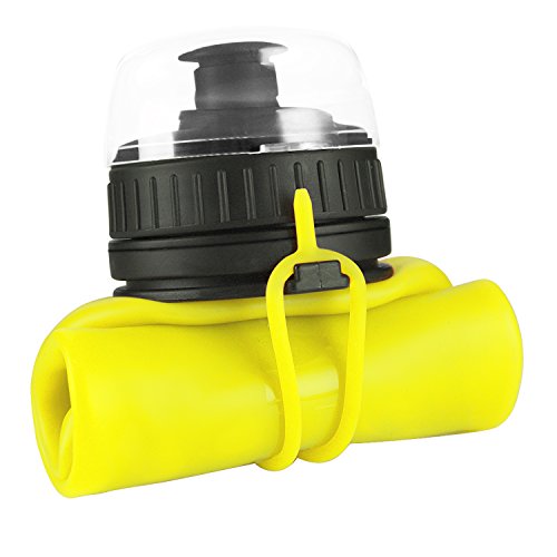 SHOKE Collapsible Water Bottle Soft Silicone Portable with Leak Proof for Sports Traveling BPA Free 19/25 Ounce