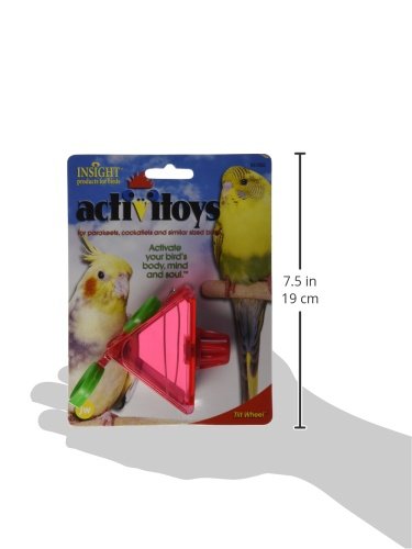 JW Pet Company Activitoy Tilt Wheel Small Bird Toy, Colors Vary