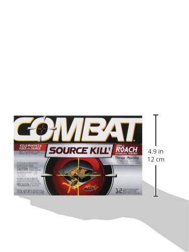 Combat Roach Killing Bait Stations for Small Roaches, 12 Count