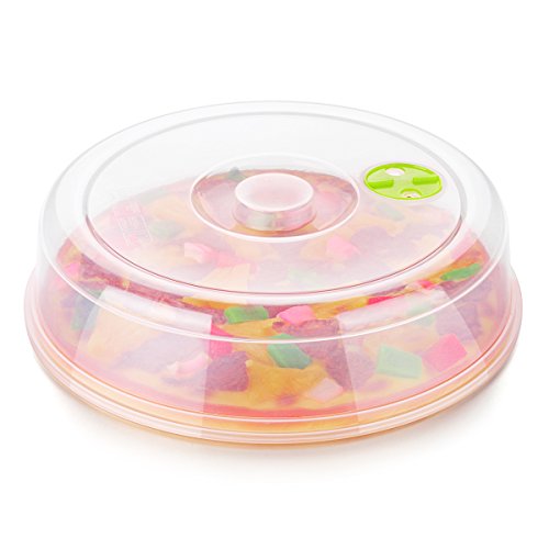 OBVIS Micro Wave Plate Cover Splatter Guard Lid Steam Vent Ventilation Window Cover 5 Different Sizes for Large & Small Food Plates Bowls