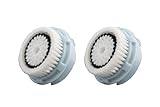 Sonimart Compatible Replacement Facial Cleansing Brush Heads (2-Pack), designed for Delicate Skin fits Mia, Mia2, Mia3 (Aria), SMART Profile, Alpha Fit, Pro, Plus and Radiance Cleansing Systems