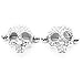 WOWOHE Nipple Rings for Women Stainless Steel Nipple Piercings 3D Skull Nipple Jewelry a Pair