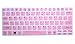 2PCS Keyboard Stickers, Universal English Keyboard Stickers Black Background with White Large Lettering for Computer Laptop(English)