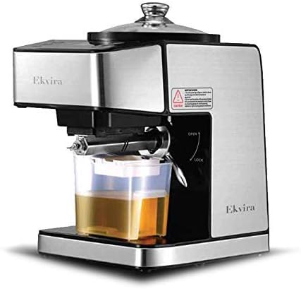 Ekvira EC-700 230 Watt Electric Oil Presser, Silver & Black