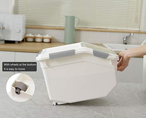 Lism 2 Pack Dog Food Storage Container With Scoop Large Airtight Pet Dog Food Bin Container For Dog Treats Rice Dog Cat Dry Food Bin Baking Supplies Flour Rice Kitchen Pantry Cereal 10 Lb Pricepulse