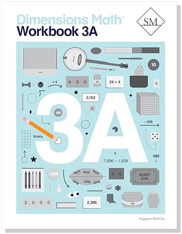 Singapore Math – Level 2B Math Practice Workbook for 3rd Grade