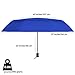 Procella Windproof Travel Umbrella - Small Collapsible and Lightweight - Large Cover when Open - Best for Kids Mens Womens (Double Canopy, Royal Blue)