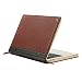 MOSISO Laptop Sleeve Compatible with 2019 2018 MacBook Air 13 A1932 Retina/2019 2018 2017 2016 Mac Pro 13 A2159 A1989/A1706/A1708, Premium PU Leather Vintage Zippered Book Folio Case Cover, Brown primary