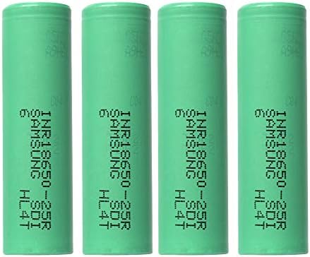 QYuan Batteries,Rechargeable Batttery 4PCS 3.7V 2500mAH Li-ion Rechargeable 18650 Battery for Flashlight Torch(4 Pack Battery)