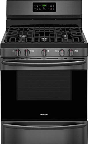 Frigidaire-Gallery-4-Piece-Black-Stainless-Steel-Package-with-FGHB2868TD-36-French-Door-Refrigerator-FGGF3036TD-30-Freestanding-Gas-Range-FGID2466QD-24-Dishwasher-and-FGMV176NTD-microwave