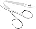 Nail Scissors Curved, Great As Cuticle Fingernail Toenail And Manicure Scissors + FREE Nail File