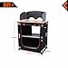 KingCamp Foldable Cook Prep Station Serve Cart Camper’s Kitchen Aluminum Frame Bamboo Desktop Cooking Table with Storage Organizer, Windscreen for Camping, Picnic, BBQ and Outdoorthumb 1