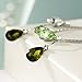 Neoglory Jewelry Teardrop Made with Swarovski Element Crystal Five Colors Drop Earrings 3.14