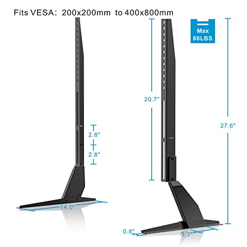 FITUEYES Universal LCD Flat Screen TV Table Top Stand/Base Mount fits 37" to 60'' TV TT06801MB - Thumbnail 2