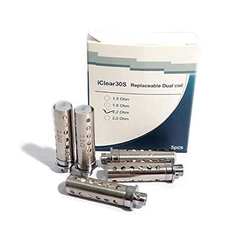 5er Pack iClear30s Dual Coil Ersatzverdampferkopf Innokin, Zubehör/Widerstand:1.5 Ohm