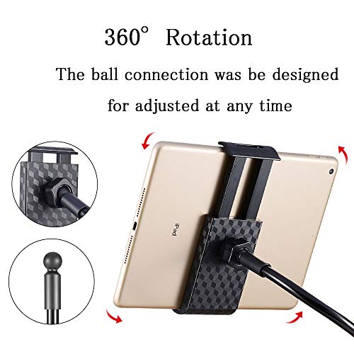Besthoby Lazy Bracket Mobile Phone Stand Holder,Universal Cell Phone Stand Holder,Flexible Mobile Phone Stand,gooseneck Stand, Useful for Tablet&Mobile Phone from 4.0''-10.6''(Black) - Thumbnail 3