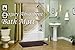 RUN HELIX Memory Foam Bath Mat 3 Piece Bathroom Rugs, Non Slip Ultra Absorbent, Chocolate