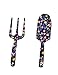 GS Tools 2 Piece Aluminum Garden Tool Set with Floral Print, Gardening Tool Kit – Hand Trowel, Fork Best Gift for Women and Childrenthumb 1