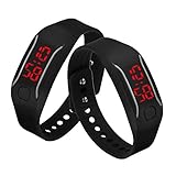 Malltop LED Watch, Unisex Silicone Bracelet Water Resistant Running Sports Wrist Watch