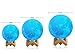 Tiny Trunky - Lunar Night Light Desk Lamp for Bedroom, Rechargeable LED Moon Light Table Lamp, Multi-Colors Fun Lantern for Kids, Tap Controlled. Wooden Stand & Lanyard, 3D Printing.