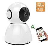 Home Security Camera System, HOCOSY HD 1080P WiFi IP Camera,2 Way Audio,Night Vision,Indoor/Outdoor Cam for House, Baby, Pet Security white
