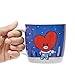 BT21 Official Merchandise by Line Friends - Winter Theme Character Ceramic Coffee Mug with Lid, TATA